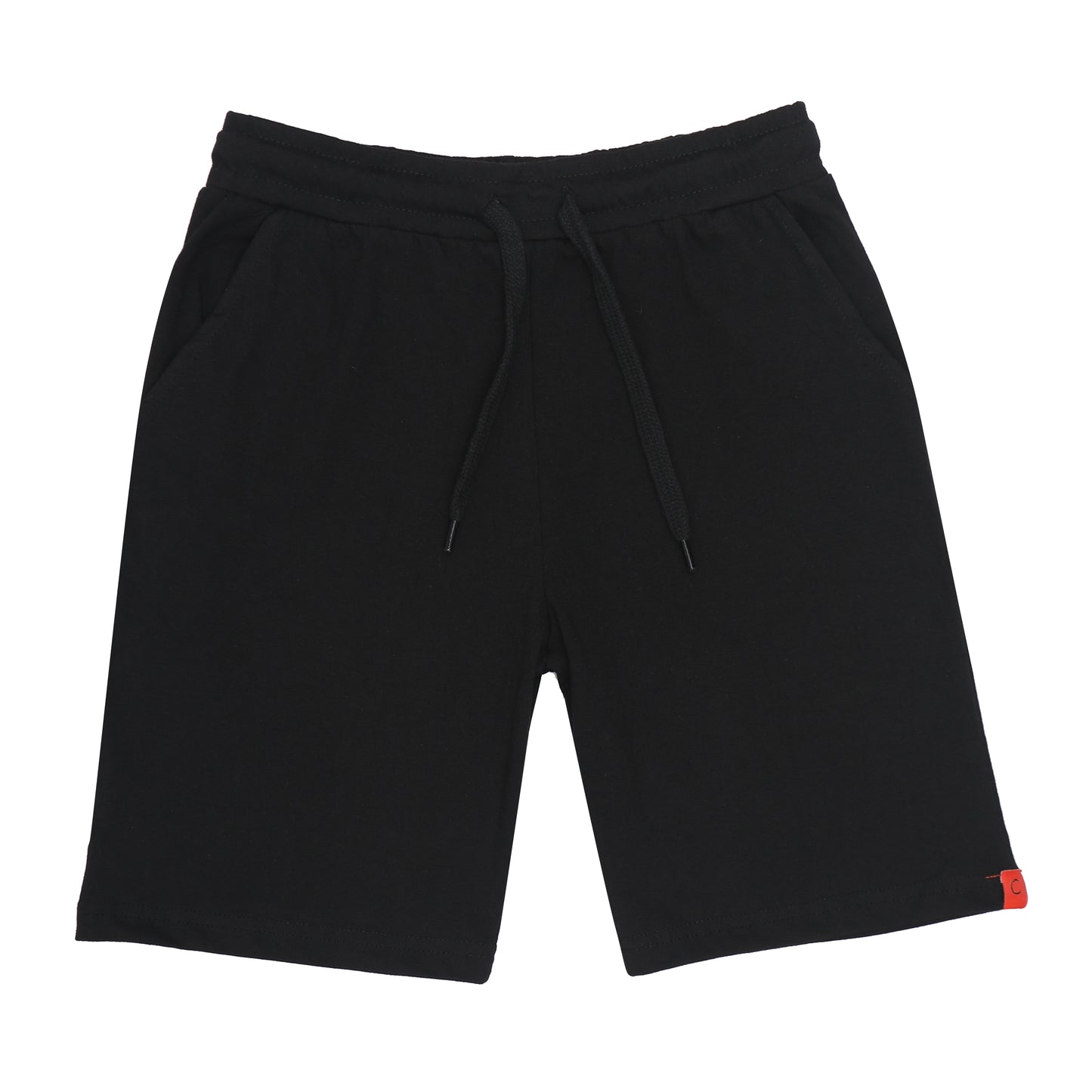 Chilins-boys-Cotton-Shorts-Grey-&-Black